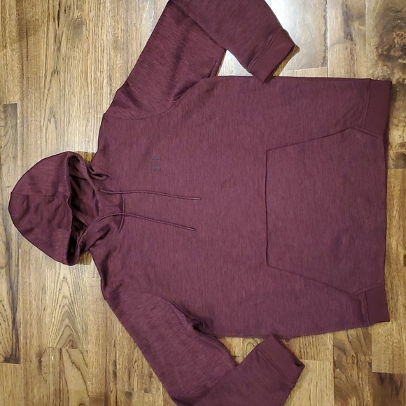 Under Armour Other - Mens Under Armour burgundy & black hooded sweatshirt size XL